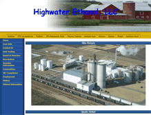 Tablet Screenshot of highwaterethanol.com